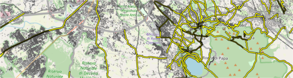 Individuazione delle tratte chilometriche Stradali di competenza della Città metropolitana di Roma