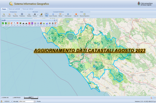 Aggiornamento dati Catastali ad Agosto 2023